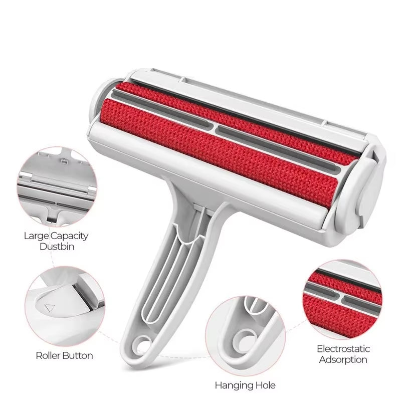 Pet Hair Remover Roller Pet Hair Remov Cleaning Removing Dog Cat Self Cleaning Lint Pet Hair Remover One Hand Operate