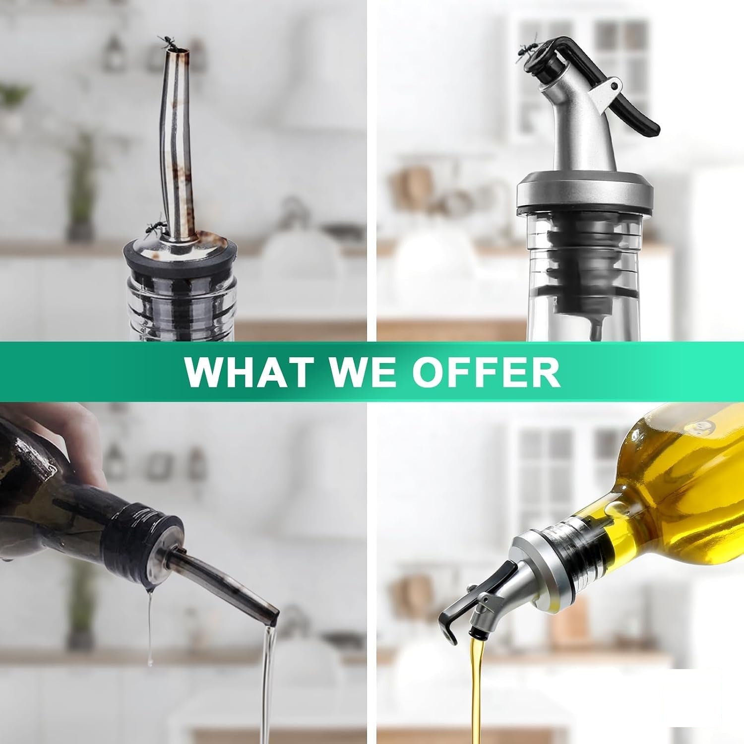 Glass Oil Dispenser (2-pack)